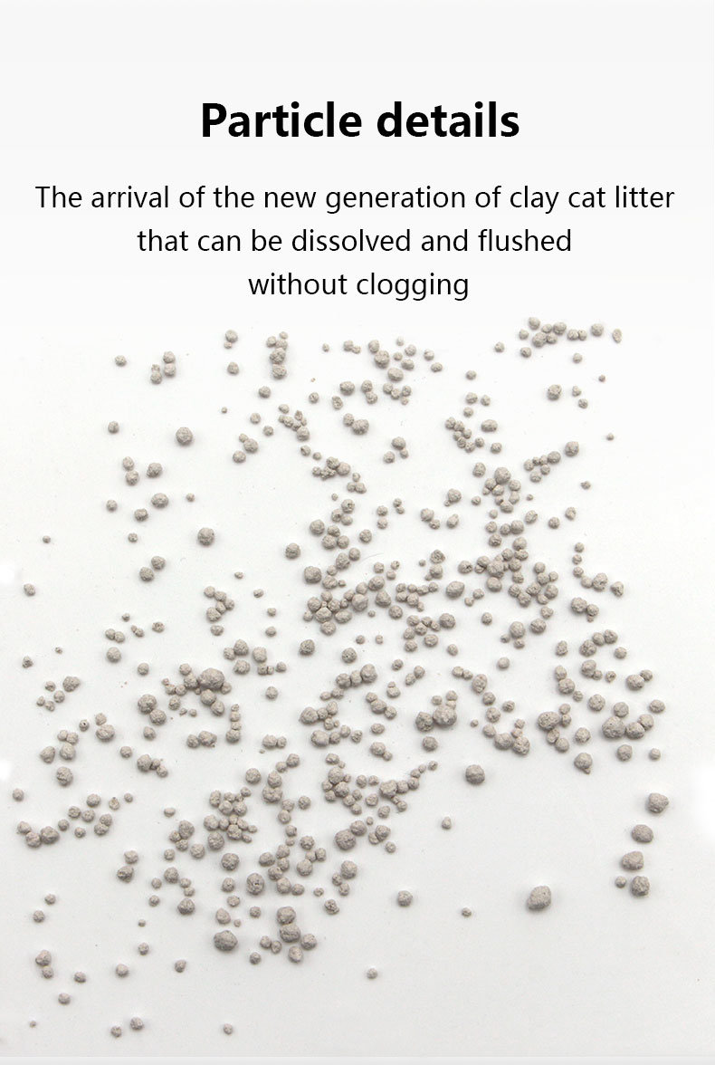 China New Pets Suppy Water Soluble Bentonite Cat Litter Pet Products