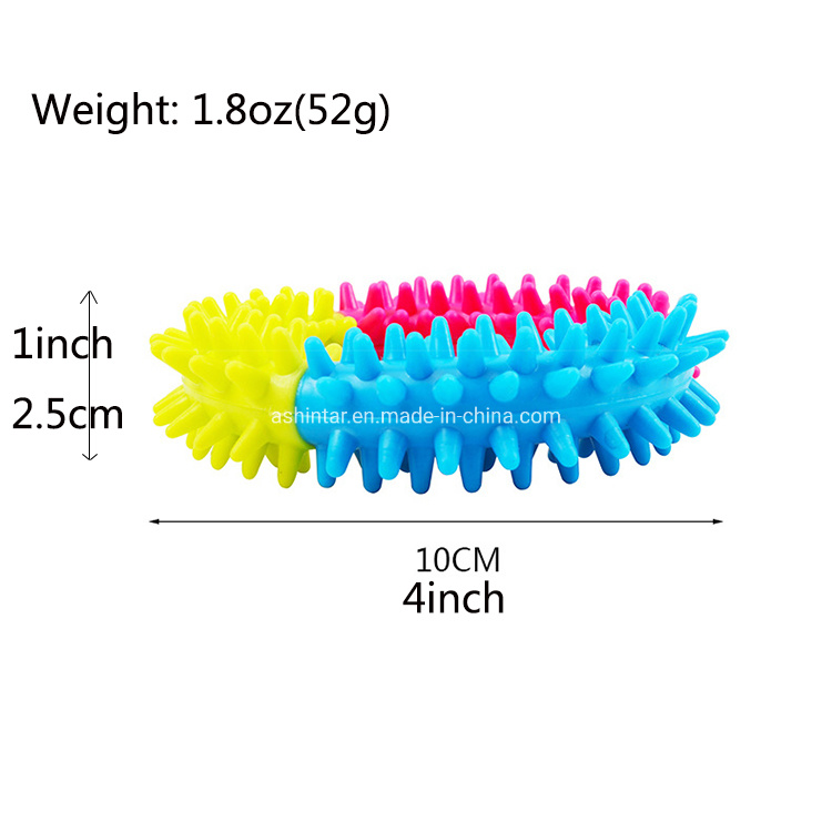 Mix Colors Tooth Cleaning Toy for Dog Non-Toxic TPR Rubber Chewing Dog Toys