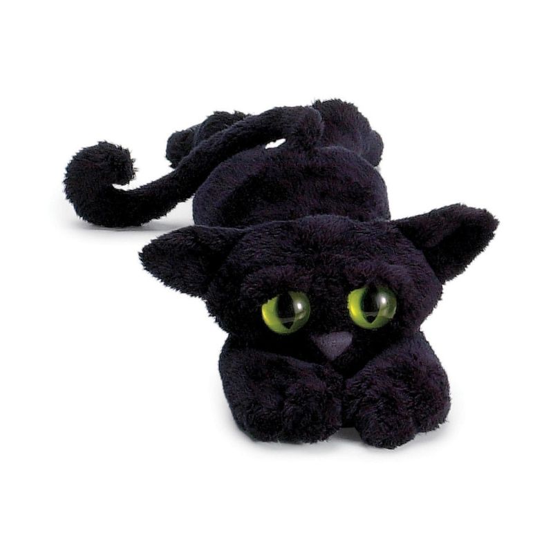 Clever Sitting Black Dog Toy Stuffed Animal Dolls