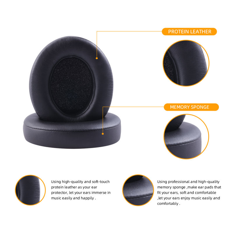 Eco-Friendly Soft Leather Headphone Cushions Ear Pads for Headphone Studio3.0