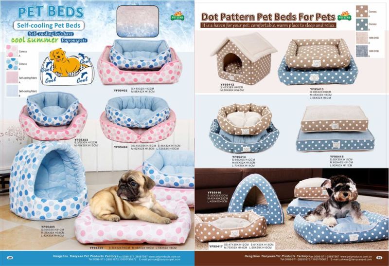 Warm Place to Sleep and Relax DOT Pattern Pet Beds for Pets