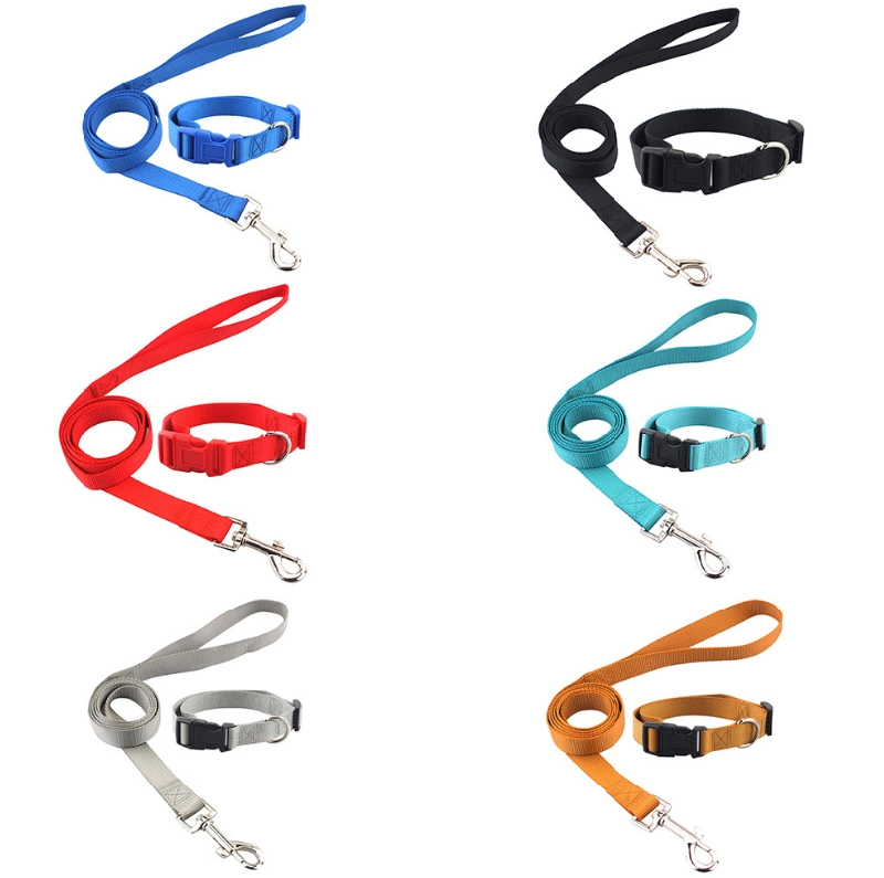 Dog Products Nylon Pet Dog Collar Leash Set