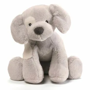 Plush Grey Dog Toy Animal Cushion Wholesale Gifts