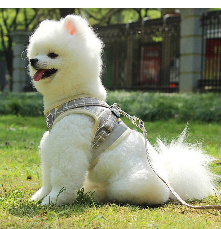 Hot Style Pet Reflective Breathable Harness Pet Supplies Wholesale Vest Type Cat Dog Leash