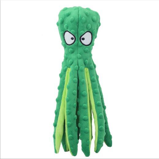 Wholesale No Stuffing Octopus Dog Chew Toys Squeaky Toys Pet Plush Toy