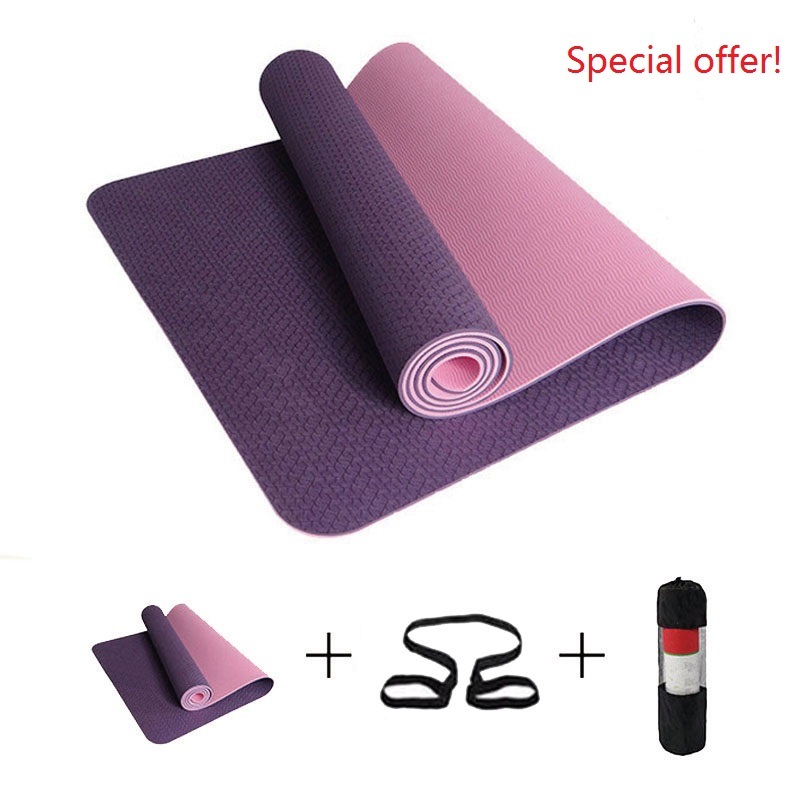 Extra Thick Eco Rubber Foam Exercise Mat Yoga Fitness Mattress