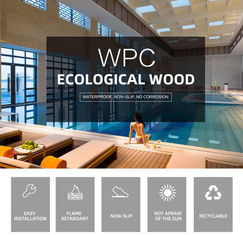 WPC Panels Exterior Wall Decking Flooring for Outdoors