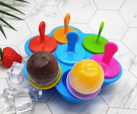 Environmental Recycled and Multi-Function Ice-Cream Mould 7-Hole Ice-Bar Pattern