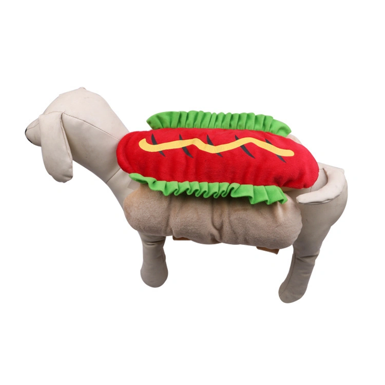 Pet Supplies 2020 New Hot Dog Hamburger Pet Transformation Outfit Autumn Winter