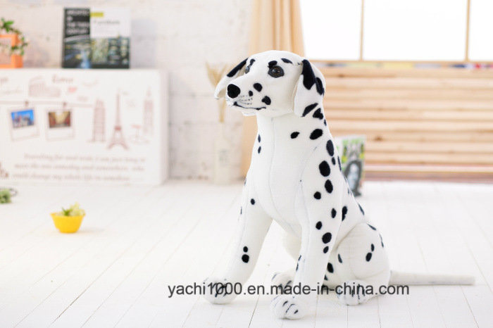 Cute Plush Animal Stuffed Spotted Sitting Dog