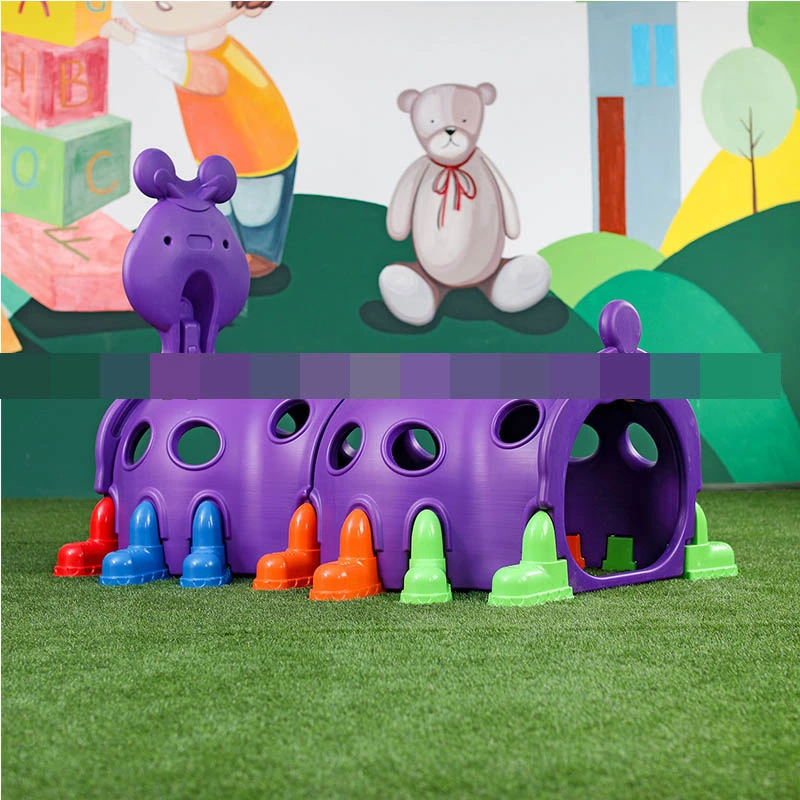 Preschool Outdoor Kids Plastic Play Toy Tunnel Crawling Worm Tunnel