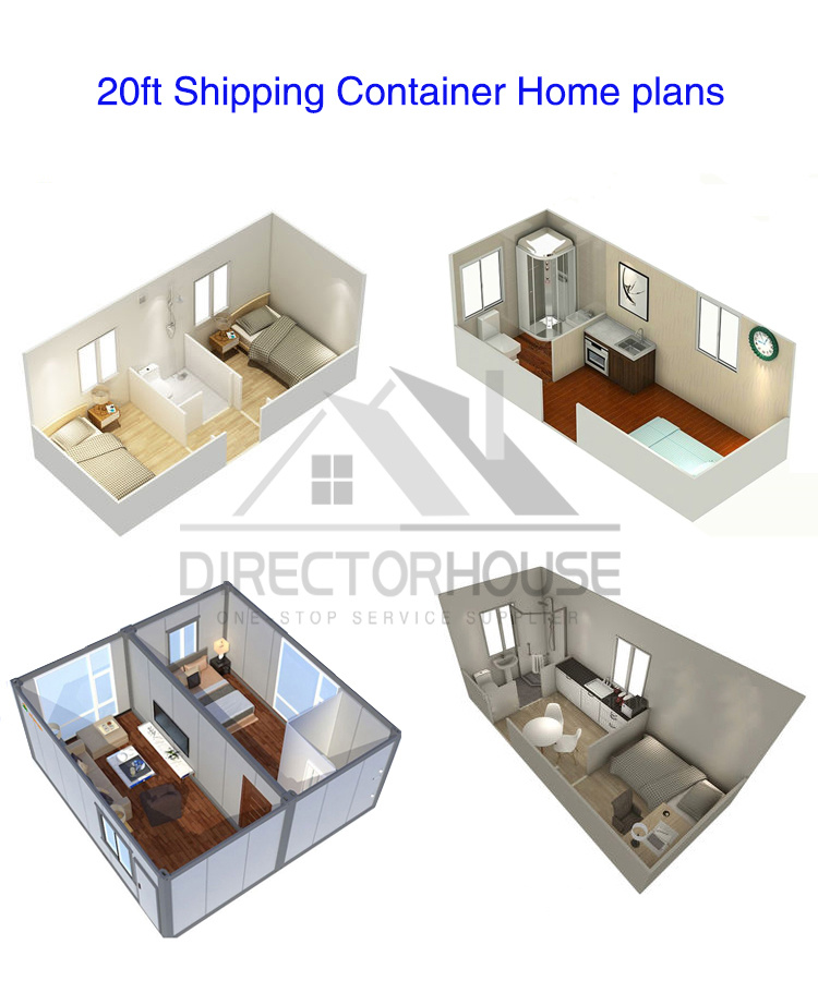 Moveable Modular Kit Steel Prefabricated House Install