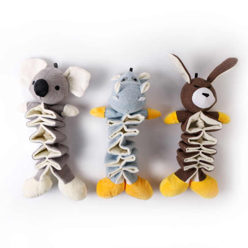Animal Shaped Chewing Plush Toy for Pet