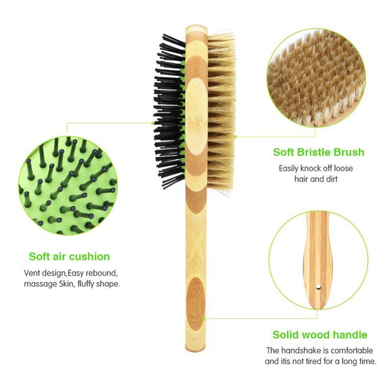 Pet Dog Brush, Professional Double Sided Pin