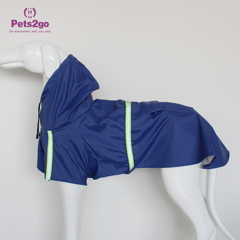Fashion Pet Product Waterproof Poncho Pet Reflective Strip Dog Clothes Raincoat Pet Supplies