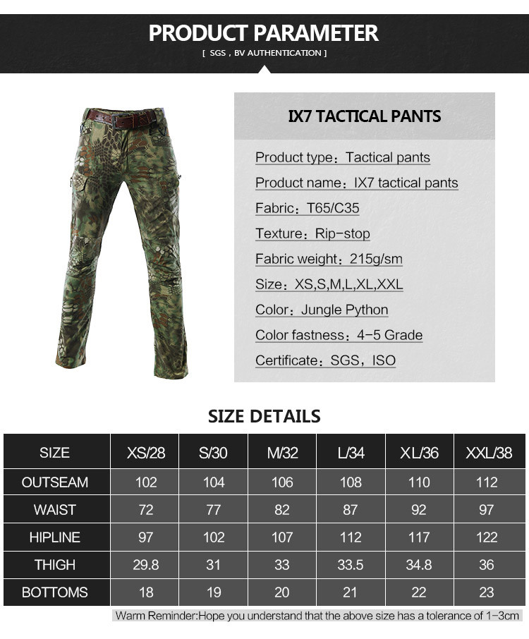 Archon IX7 Men Army Training Combat Pants