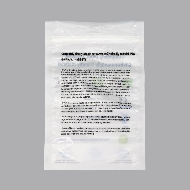 Compostable Food Bag, Eco-Friendly, Environmental Friendly, 100% Biodegradable