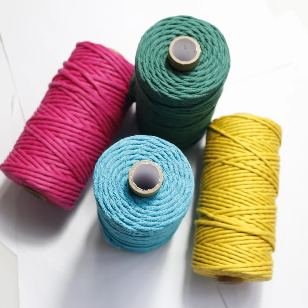 Cotton Rope Factory 3mm Wholesale Twisted Cotton Macrame Rope