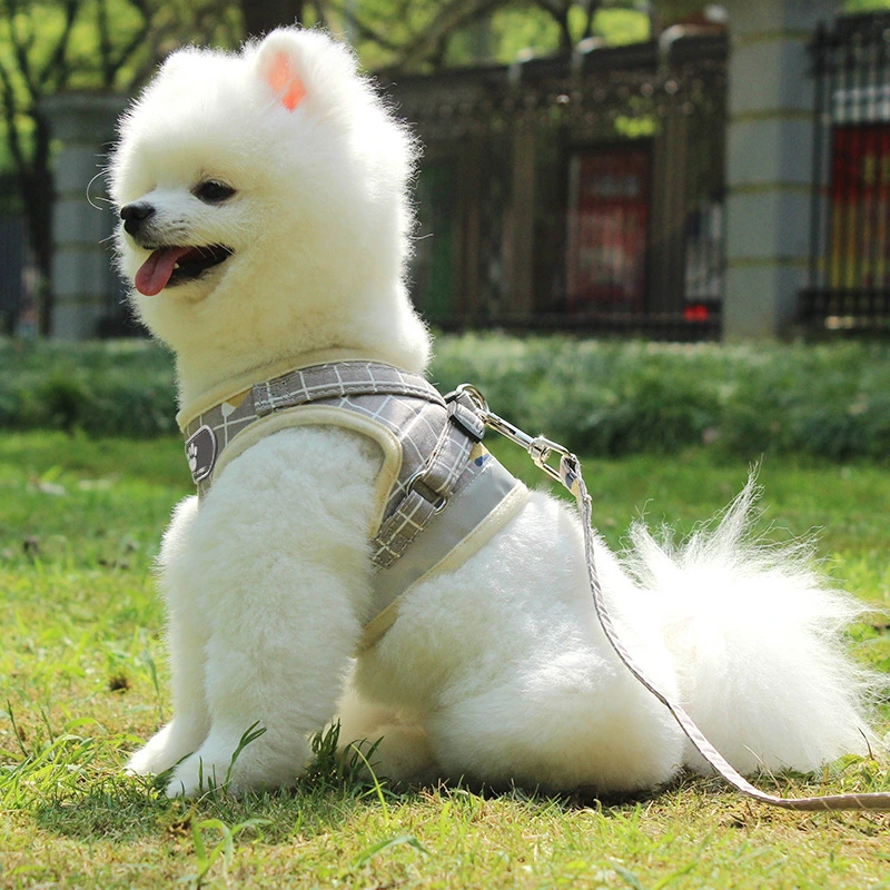 Hot Style Pet Reflective Breathable Harness Pet Supplies Wholesale Vest Type Cat Dog Leash