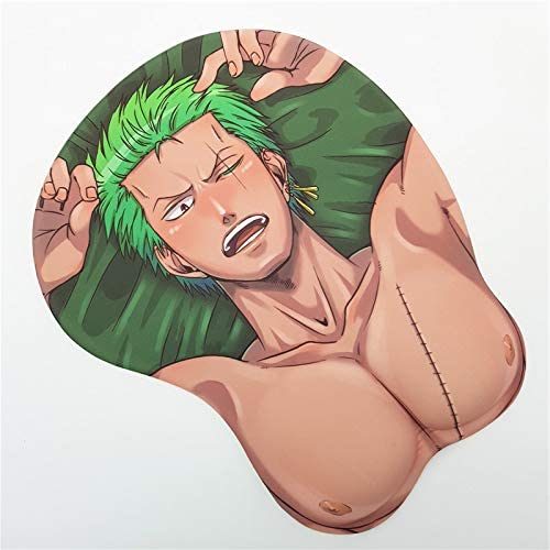 Mouse Pad Mat with Gel Wrist Rest for Male
