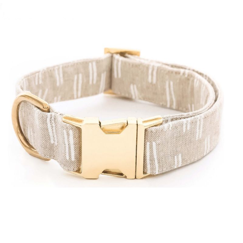 100% Natural Hemp Dog Collar with Metal Buckle for Pet Dogs