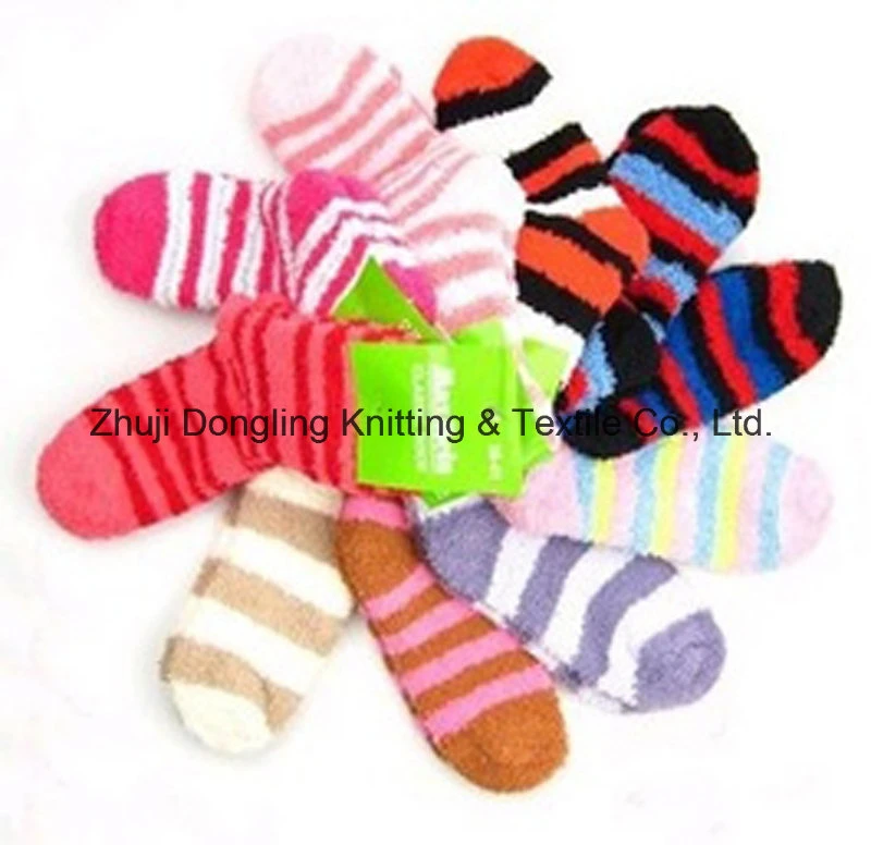 Lady's Ankle Fluffy Socks Women Indoor Microfiber Boat Fluffy Socks