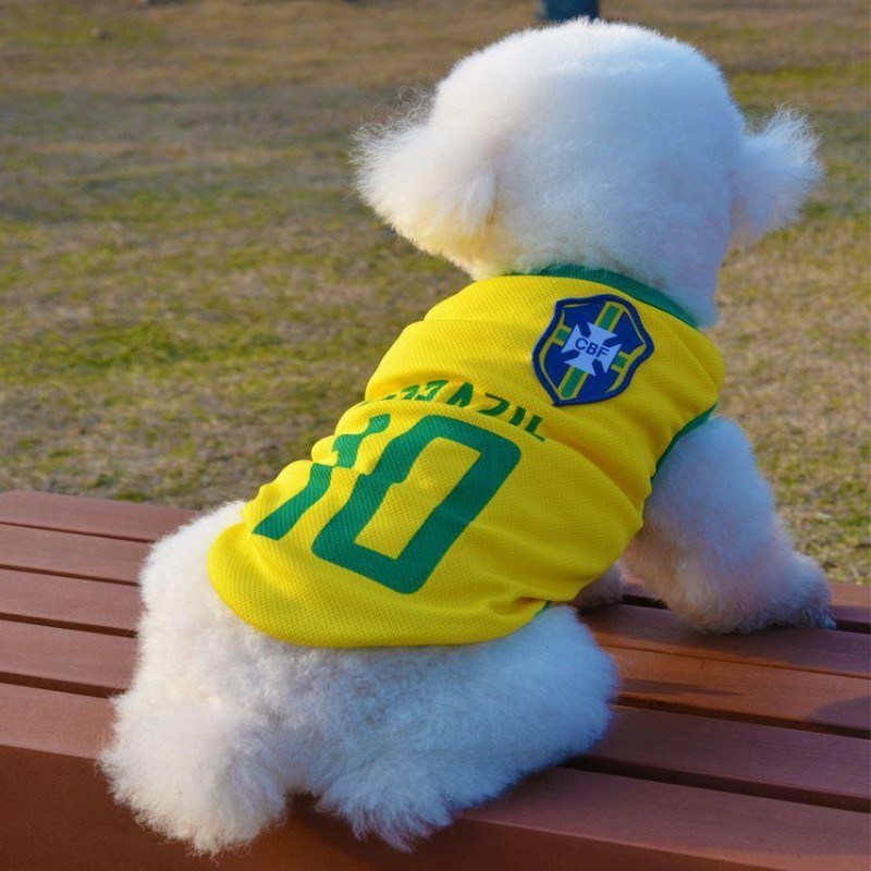 Sports Dog Vest Cat Shirt Pet Products Dog T-Shirt Football Pet Clothes