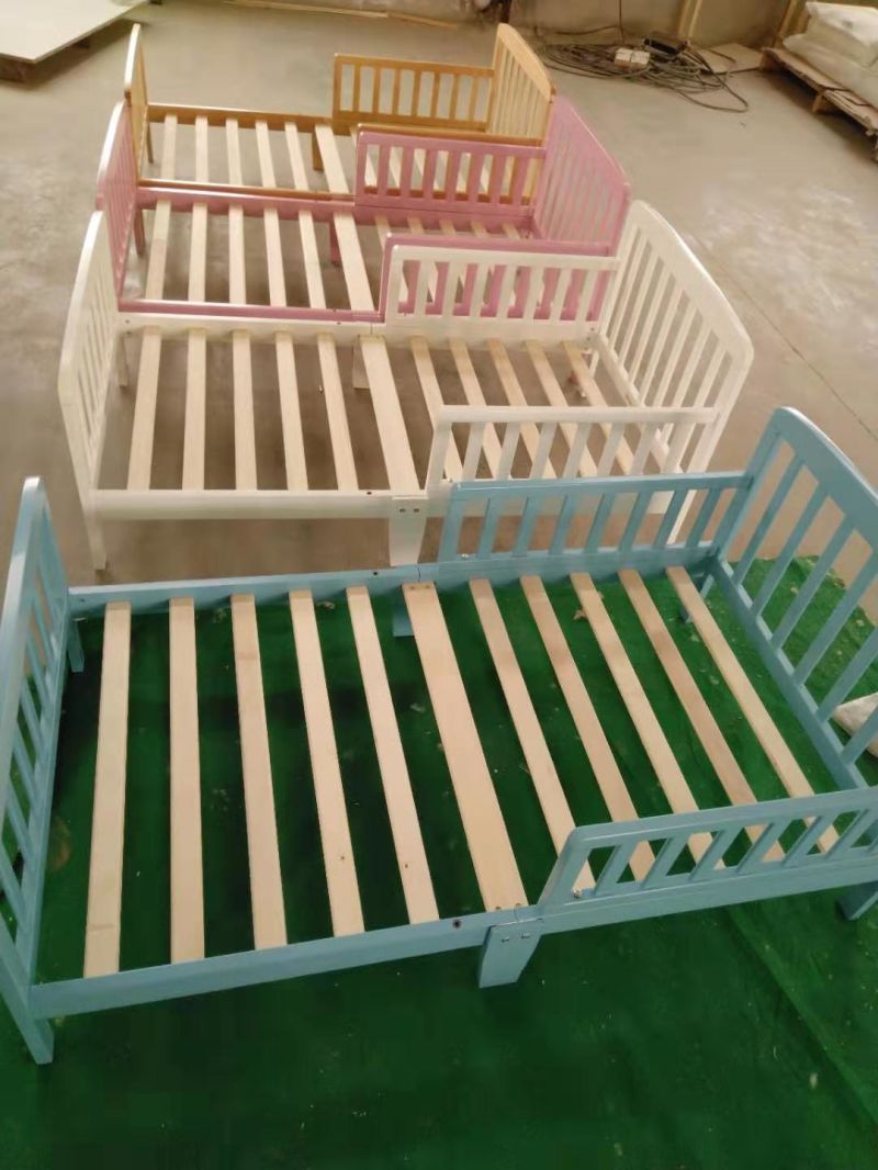 No. 1302 Toddler Wood Bed for Kids Single Bed Baby Bed