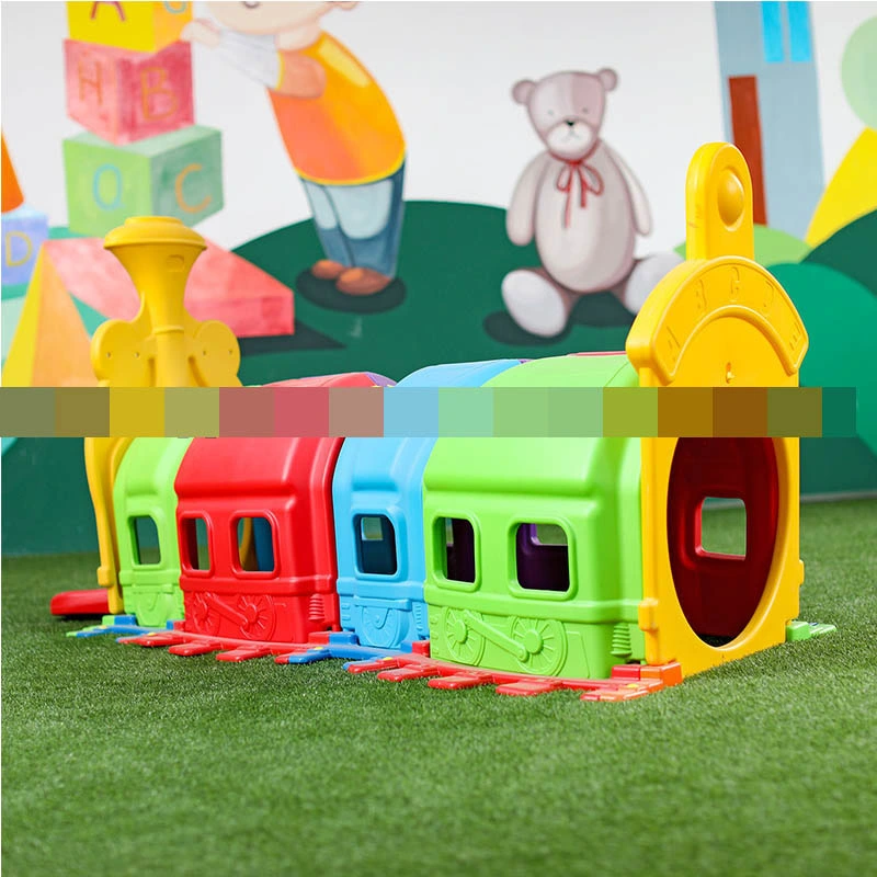 Preschool Outdoor Kids Plastic Play Toy Tunnel Train Tunnel