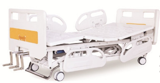 Hospital Bed with Five-Function Medical Bed Patient Bed ICU Bed