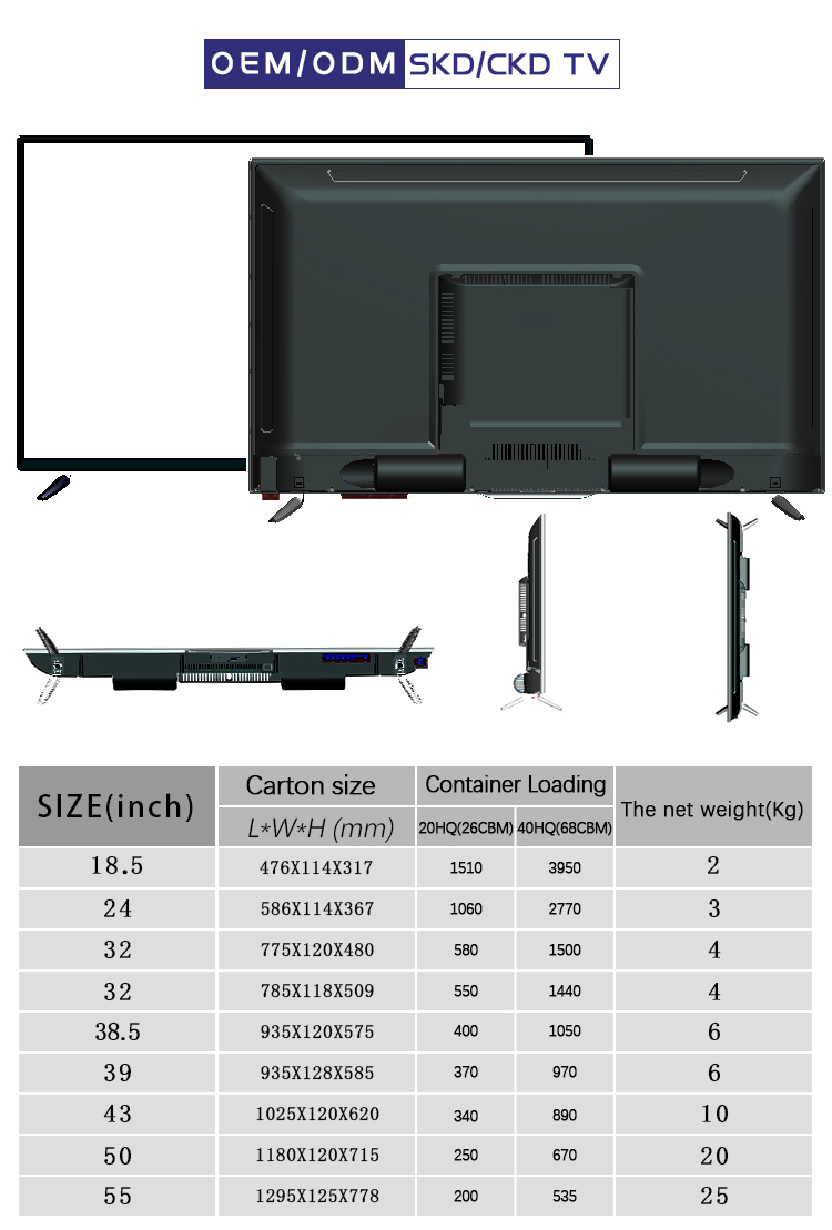 65 Inch Smart Television LED 65 Smart 4K Pouces