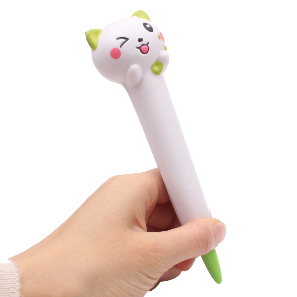 PU Slow Rebound Simulation Toy Cute Student Stationery White Cat Toy Gift Slow