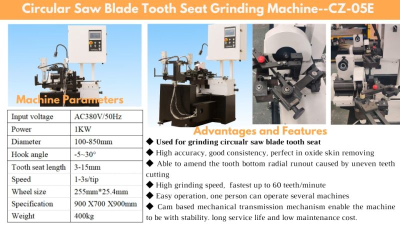 Precision Circular Saw Teeth Seat Grinding Machine