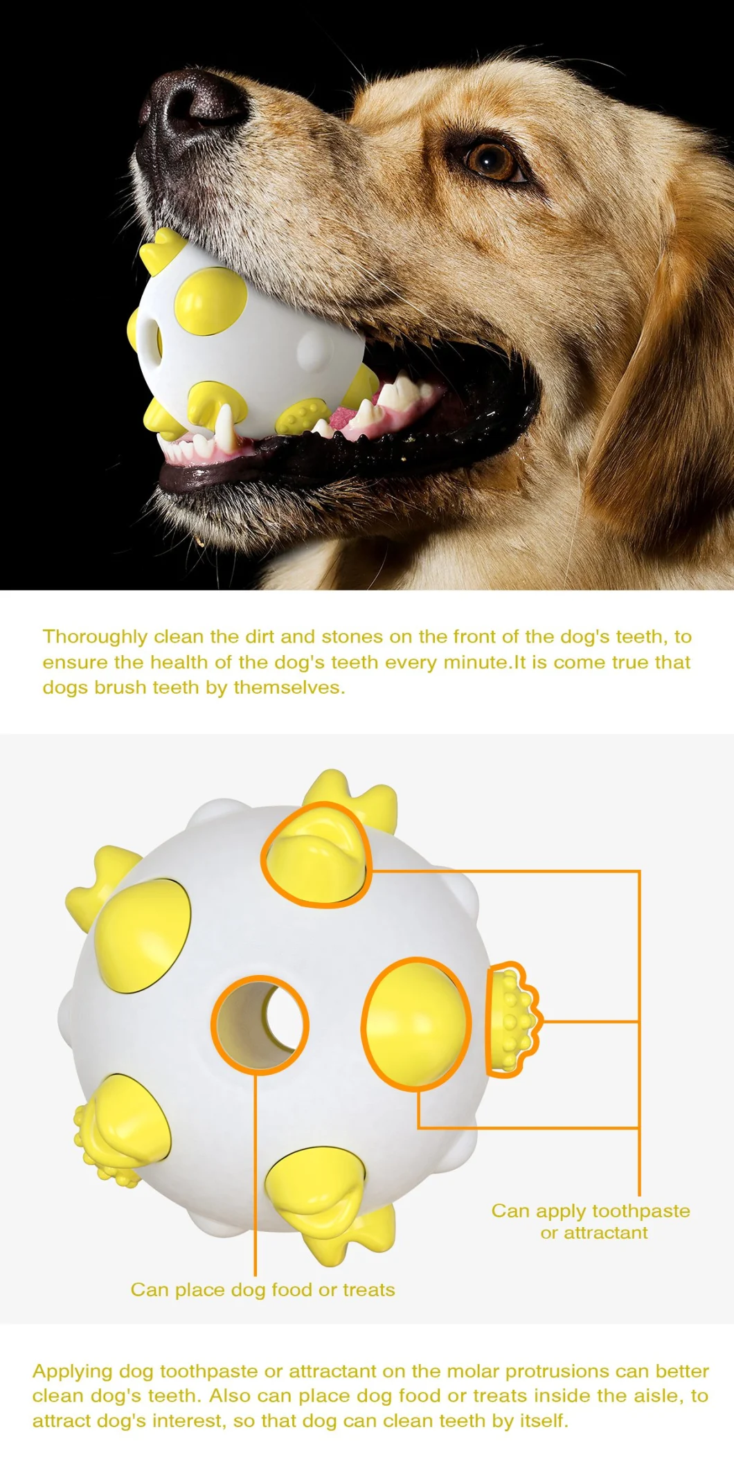 Hot Amazon Dog Toy Spherical Molar Dog Toy