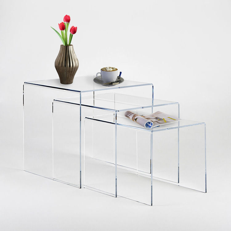 Acrylic material Crystal Clear Acrylic Coffee Table