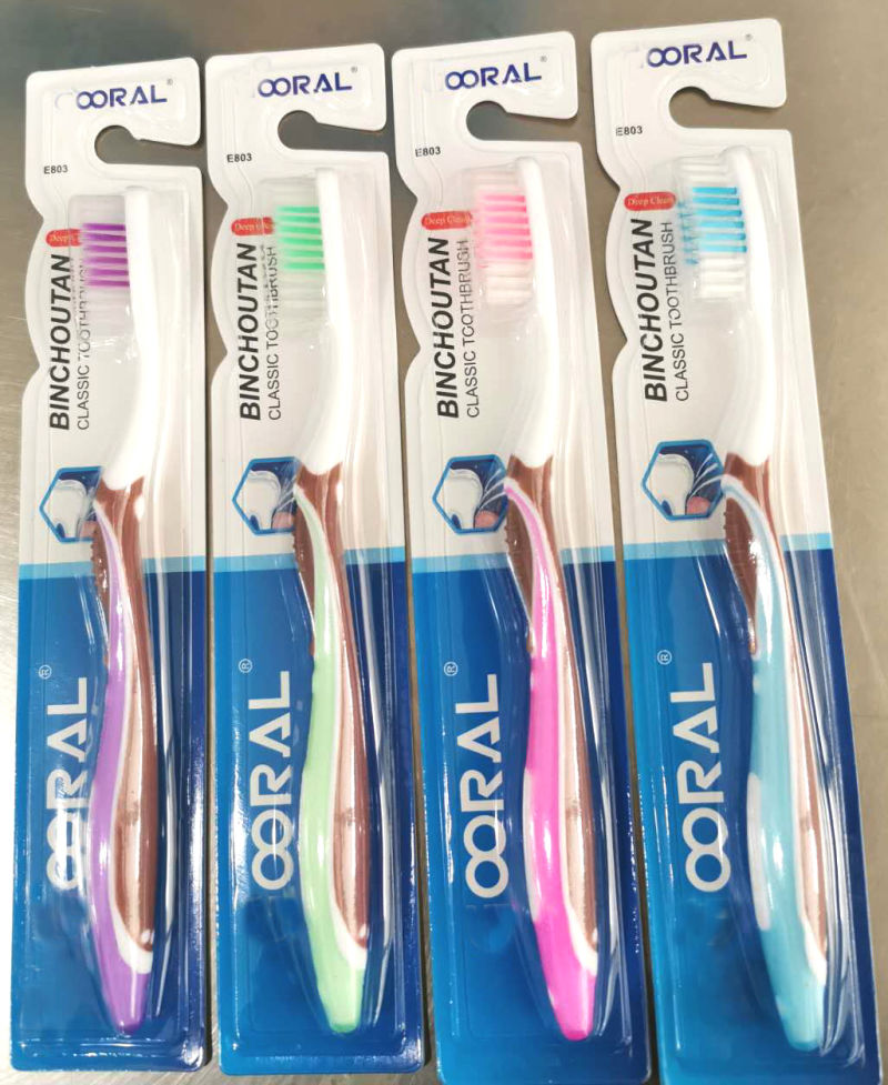 Top Sale Oral Care Denture Adult Toothbrush for Teeth Cleaning