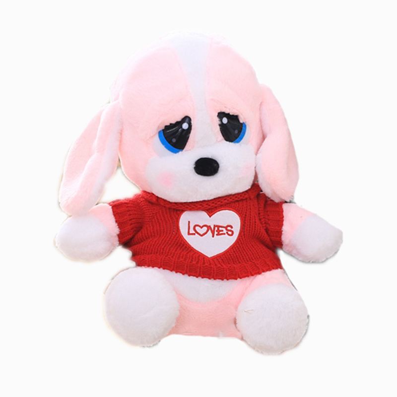 Cute Custom Designed Dogs with Sweater Plush Toys