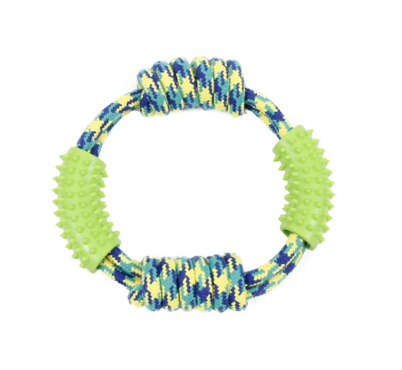 Cheap Dog Rope Toy with TPR Pet Toys