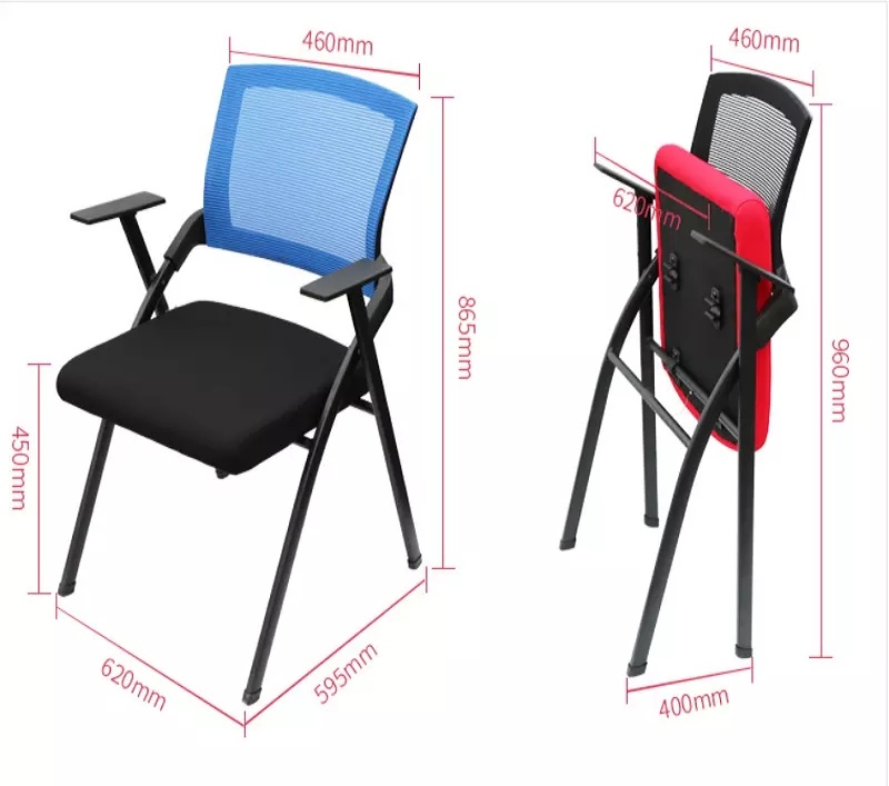 Office Staff Meeting Stackable Training Waiting Chairs for Conference Room