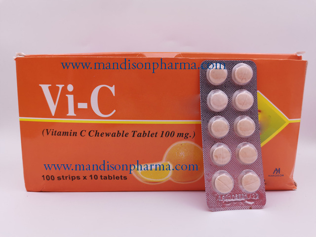 Vitamin C Chewable Tablet 250mg/500mg GMP Medicine