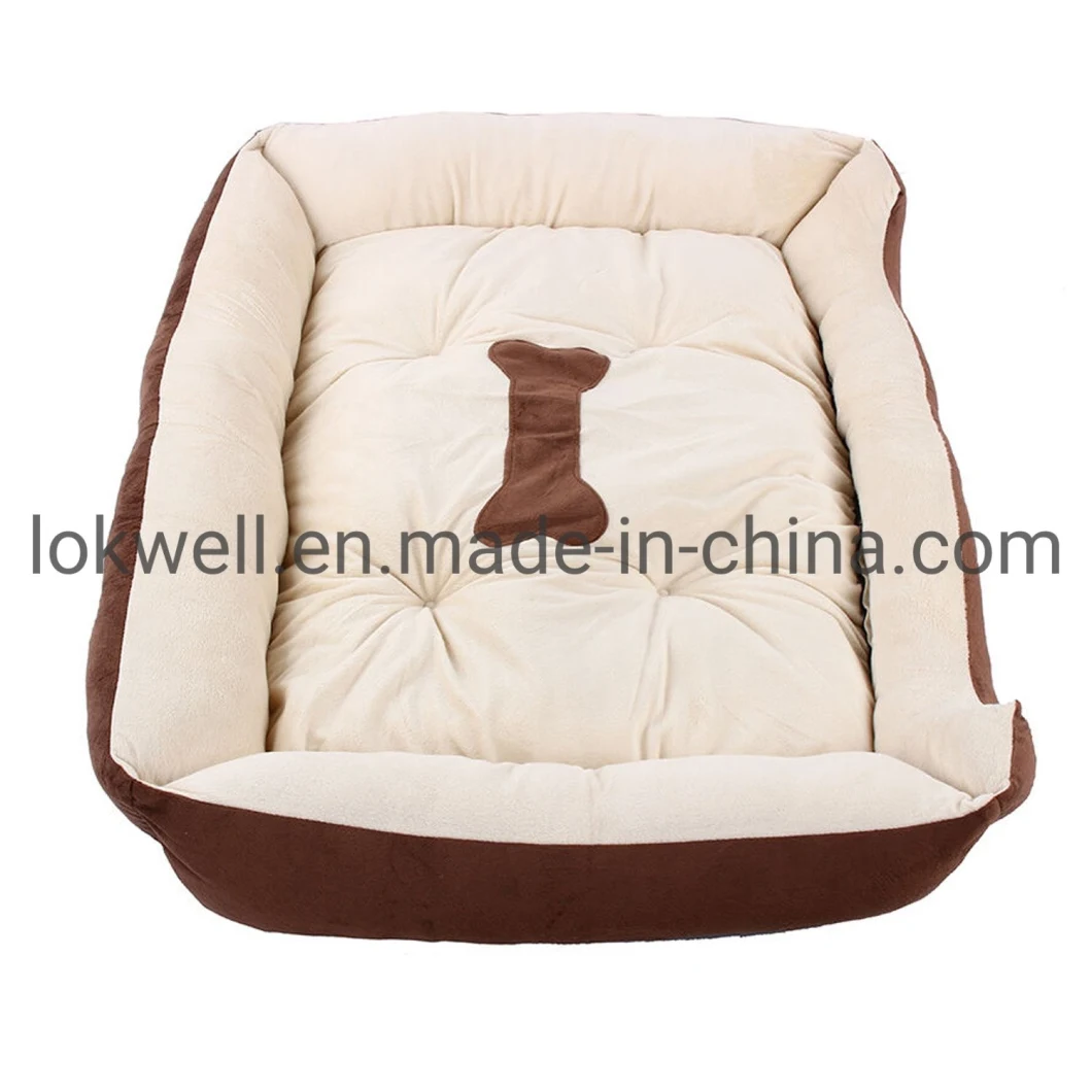 Plush Dog Bed Stuffed Pet Cushion OEM Manufacturer