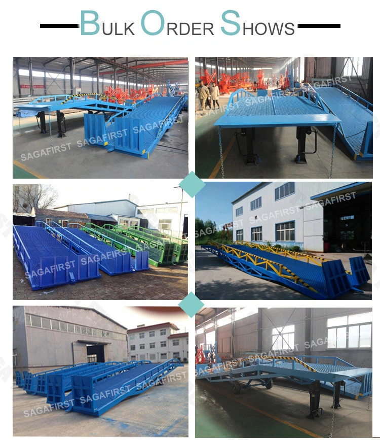 Hydraulic Mobile Car Loading Dock Ramp for Forklift