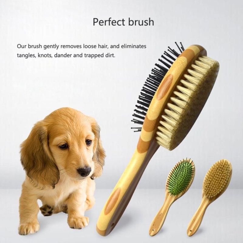 Pets Products Private Label Eco-Friendly Bamboo Pet Brush