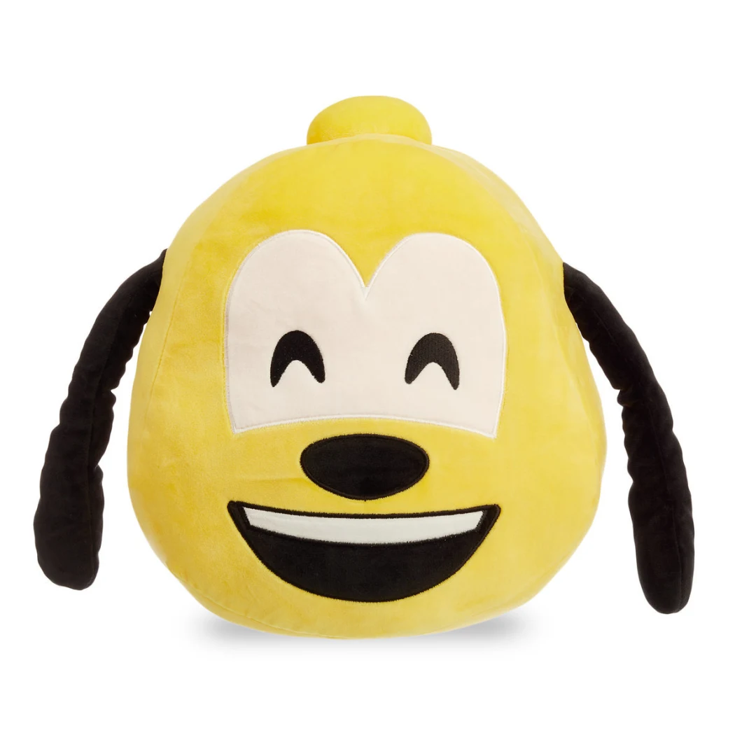 Yellow Dog Smiling Face Pillow Soft Customized Cushion
