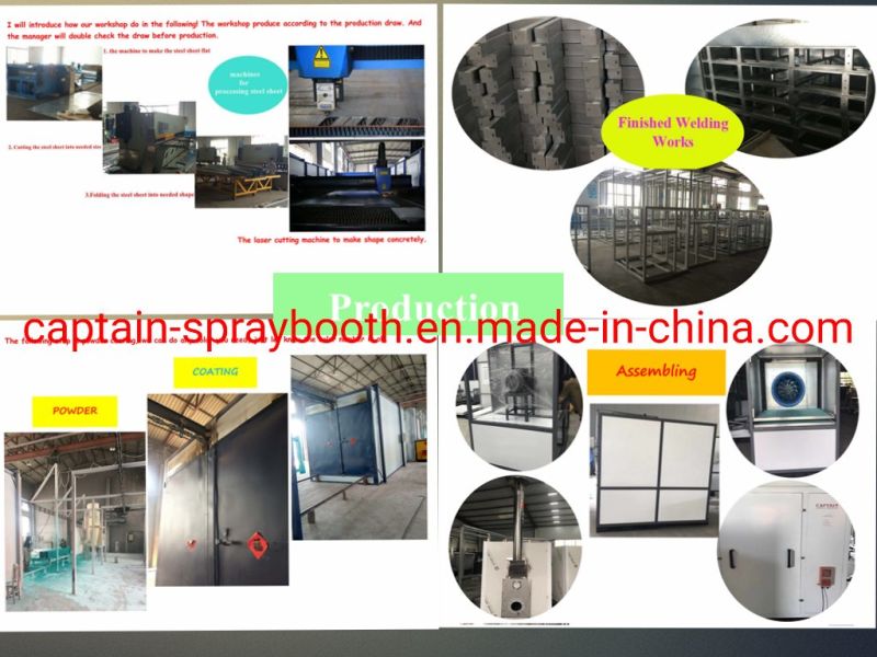 Customized Water Curtain Spray Booth /Furniture Spray Booth