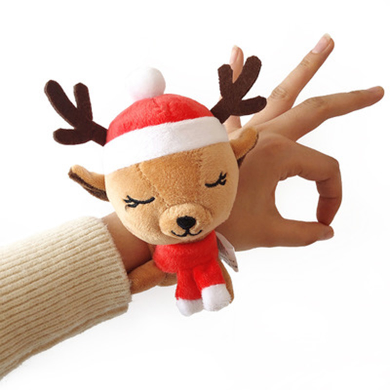 Promotinal Christmas Plush Slap Bracelet Toys for Kids