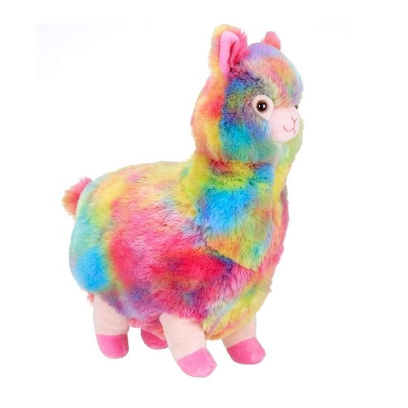 Manufacturer Professional Custom Alpaca Plush Toy Soft Llama Stuffed Toy Animal Baby Rainbow Alpaca Plush Toy