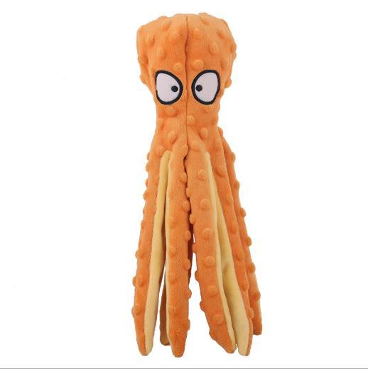 Wholesale No Stuffing Octopus Dog Chew Toys Squeaky Toys Pet Plush Toy