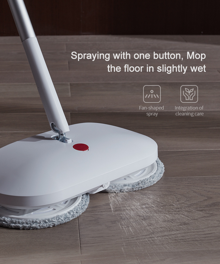 Boomjoy Wireless Household Intelligent Mob Electric Spin Mop with Spray Function