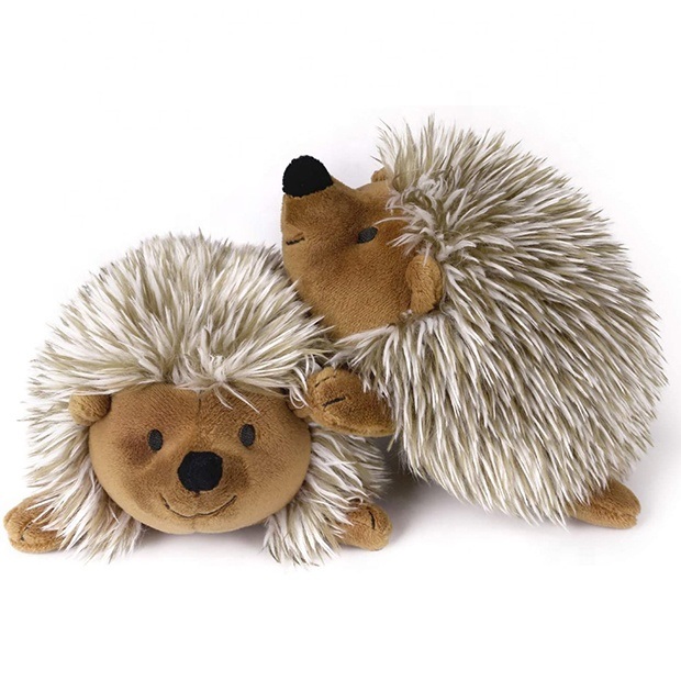 Hot Sale Hedgehog Animals Stuffed Toy Hedgehog Plush Dog Chew Squeaky Pet Toy